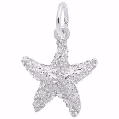 Picture of Starfish Charm Pendant - Sterling Silver