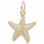Picture of Starfish Charm Pendant - 14K Gold