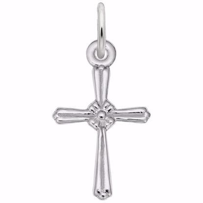 Picture of Cross Charm Pendant - Sterling Silver