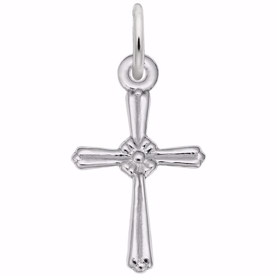 Picture of Cross Charm Pendant - Sterling Silver