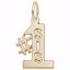 Picture of #1 Sis Charm Pendant - 14K Gold