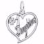 Picture of #1 Daughter Charm Pendant - Sterling Silver