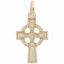 Picture of Celtic Cross Charm Pendant - 14K Gold