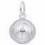 Picture of Volleyball Charm Pendant - Sterling Silver