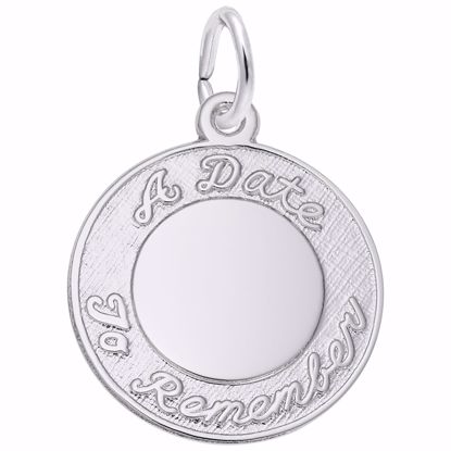 Picture of A Date To Remember Charm Pendant - Sterling Silver