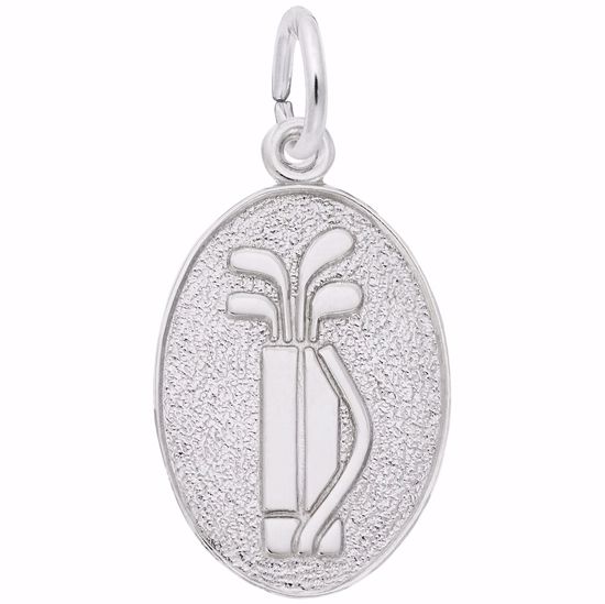 Picture of Golf Charm Pendant - Sterling Silver