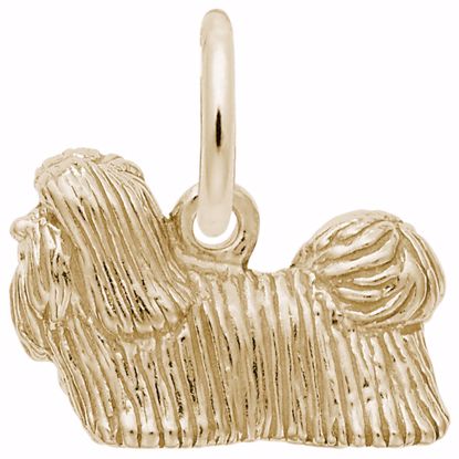 Picture of Shih Tzu Charm Pendant - 14K Gold