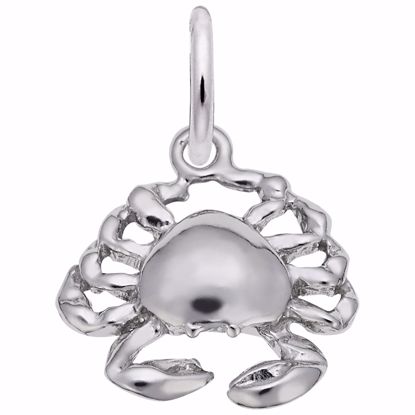 Picture of Crab Charm Pendant - Sterling Silver