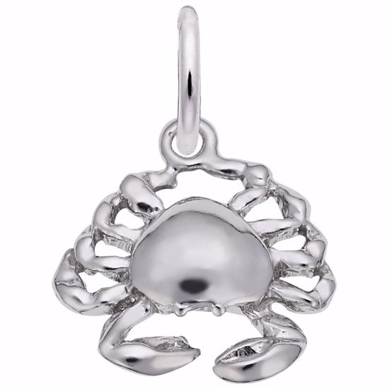 Picture of Crab Charm Pendant - Sterling Silver