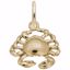 Picture of Crab Charm Pendant - 14K Gold