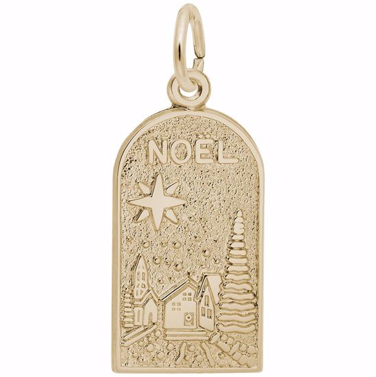 Picture of Noel Charm Pendant - 14K Gold