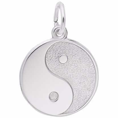 Picture of Yin Yang Charm Pendant - Sterling Silver