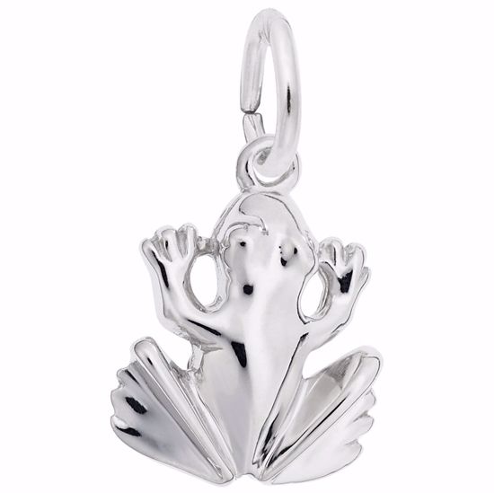 Picture of Frog Charm Pendant - Sterling Silver