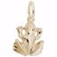 Picture of Frog Charm Pendant - 14K Gold