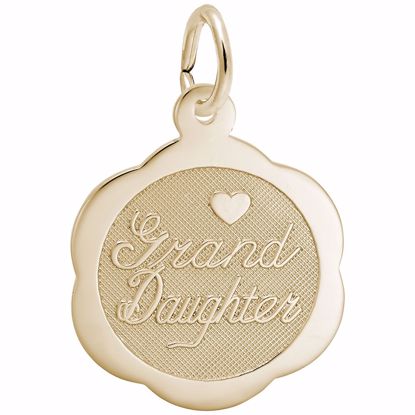 Picture of Granddaughter Charm Pendant - 14K Gold