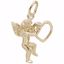 Picture of Angel With Heart Charm Pendant - 14K Gold