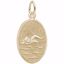 Picture of Swimmer Charm Pendant - 14K Gold