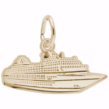 Picture of Cruise Ship Charm Pendant - 14K Gold