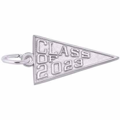 Picture of Class Of 2023 Charm Pendant - Sterling Silver