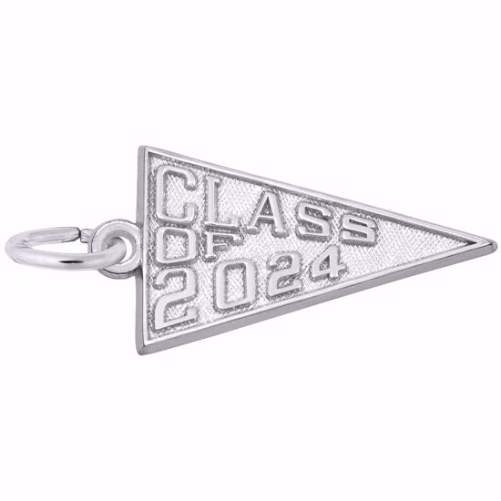 Picture of Class Of 2024 Charm Pendant - Sterling Silver