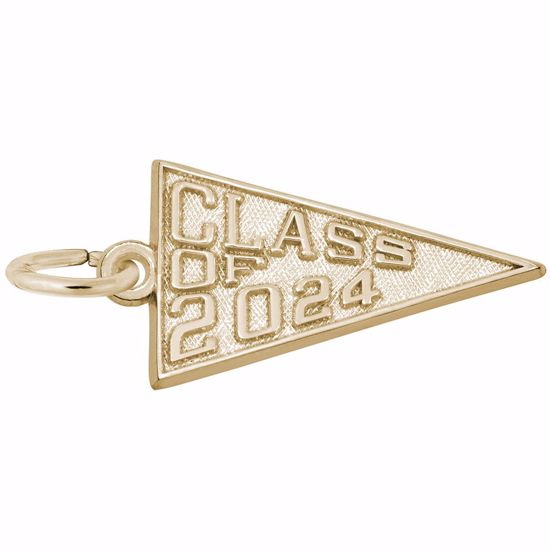 Picture of Class Of 2024 Charm Pendant - 14K Gold