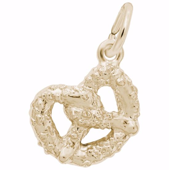 Picture of Pretzel Charm Pendant - 14K Gold