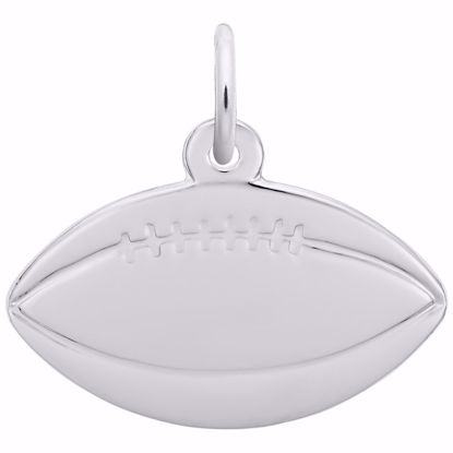 Picture of Football Charm Pendant - Sterling Silver