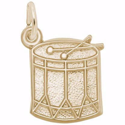 Picture of Drum Charm Pendant - 14K Gold