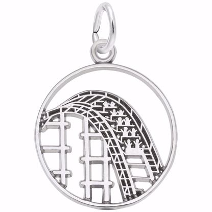 Picture of Roller Coaster Charm Pendant - Sterling Silver