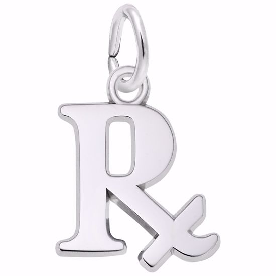 Picture of Pharmacy Charm Pendant - Sterling Silver