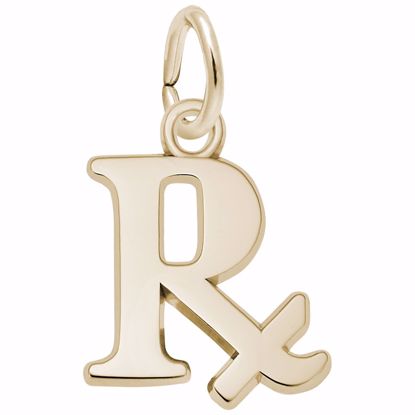 Picture of Pharmacy Charm Pendant - 14K Gold