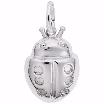 Picture of Ladybug Charm Pendant - Sterling Silver