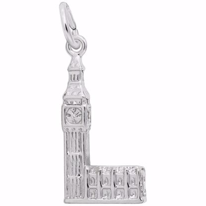 Picture of Big Ben Charm Pendant - Sterling Silver