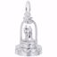 Picture of Wedding Cake Charm Pendant - Sterling Silver