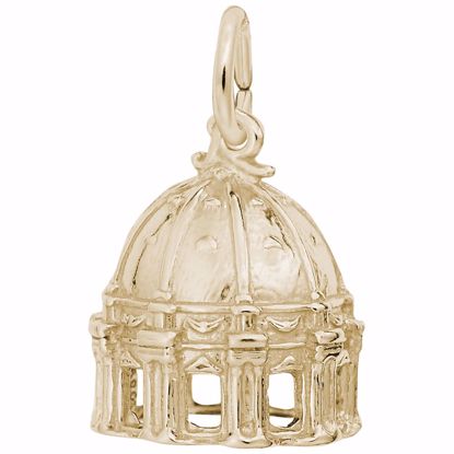 Picture of St. Pete Basilica Charm Pendant - 14K Gold