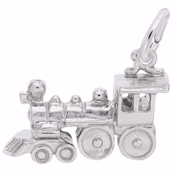 Picture of Train Charm Pendant - Sterling Silver