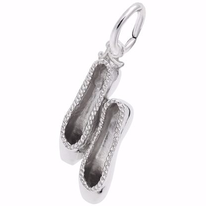 Picture of Ballet Slippers Charm Pendant - Sterling Silver