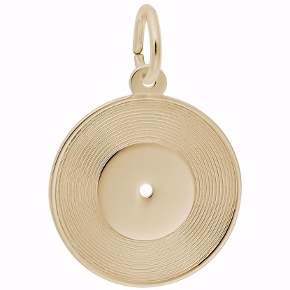 Picture of Record Charm Pendant - 14K Gold