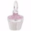 Picture of Cupcake Pink Charm Pendant - Sterling Silver