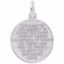 Picture of Serenity Prayer Charm Pendant - Sterling Silver