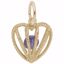 Picture of 06 Heart Birthstone Jun Charm Pendant - 14K Gold