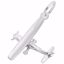 Picture of Airplane Charm Pendant - Sterling Silver