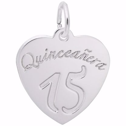 Picture of Quinceanera Charm Pendant - Sterling Silver