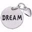 Picture of Dream Tag W/Heart Charm Pendant - Sterling Silver